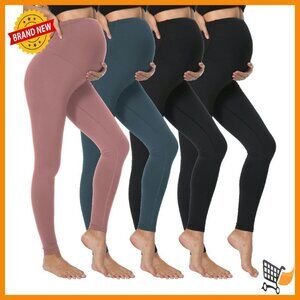 Maternity Leggings High Waisted Over Belly Yoga Workout Pants